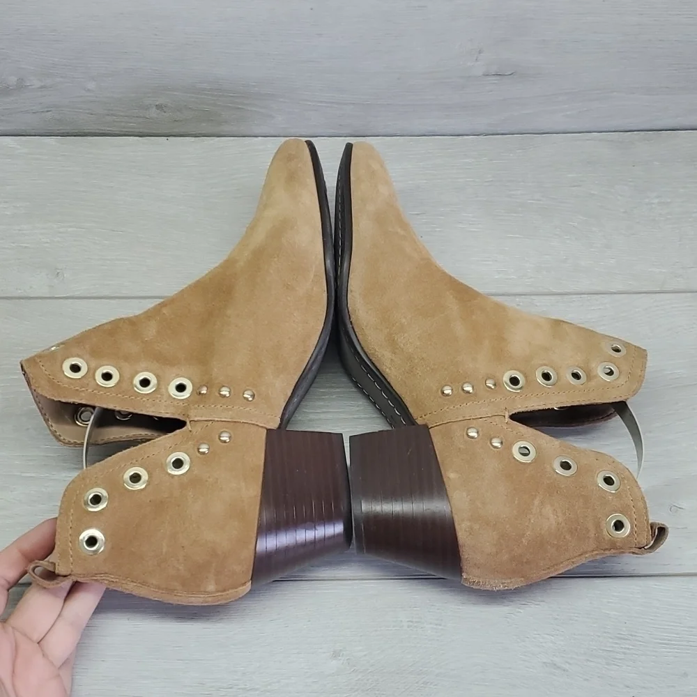 Sam Edelman Womens Rubin Grommet  Ankle Booties Western Boho shoes sz 8M